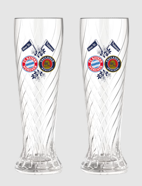 FC Bayern München - Weißbierglas 2er-Set